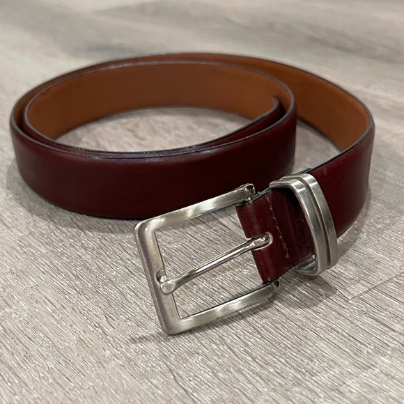 Men’s 36 Florsheim Genuine Italian Leather Made in Italy Brown Classic Belt - Picture 1 of 9